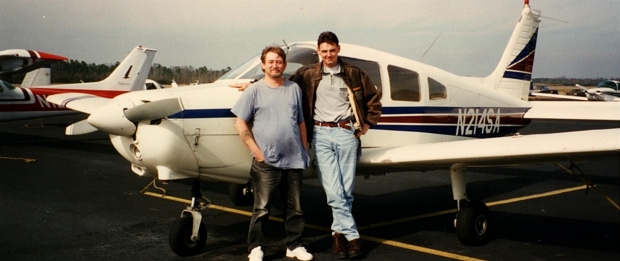 "1997 me as a Flight Instructor with a student. Accumulated around 1,000 hours in that Warrior"