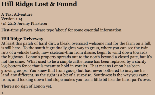 Screenshot for Hill Ridge Lost and Found
