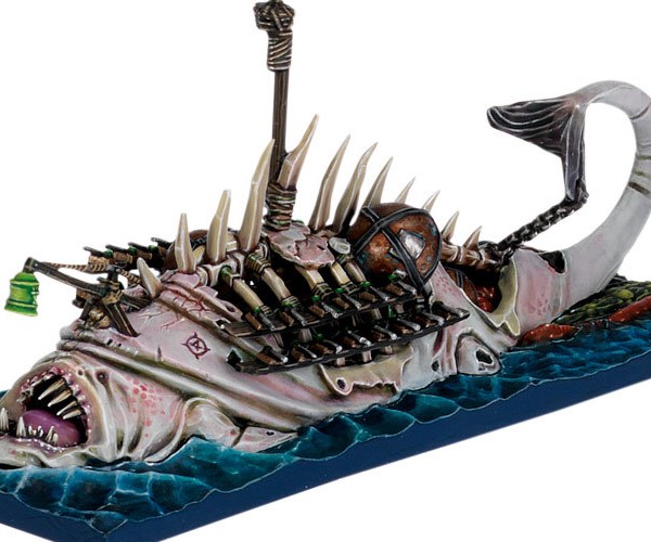 Clearly, I want to gush about SKAVEN DRIVING A BIG ROTTING FISH but I'm still chuckling at Rab's 'Ships don’t have wheels. Major boo-boo y the GW researchers here.' gag.