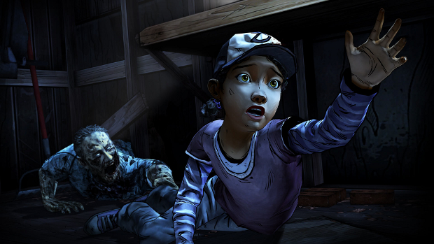 No, Clem! You have to be *facing* the zombie in order to Force Choke it!
