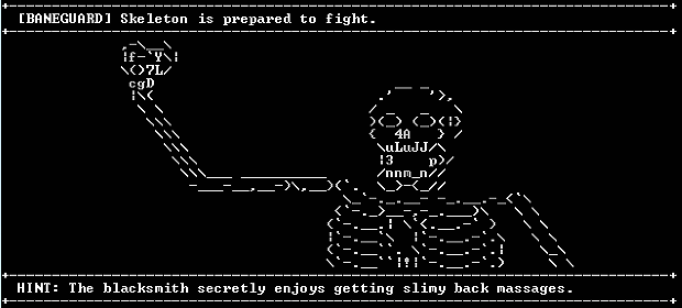 It's either an undead smile or the ASCII art.