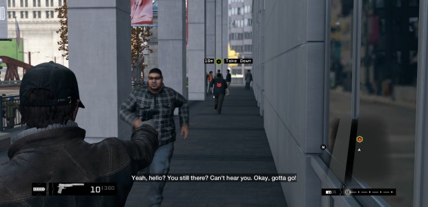 This man is running towards the person with the gun: one of a few AI problems.