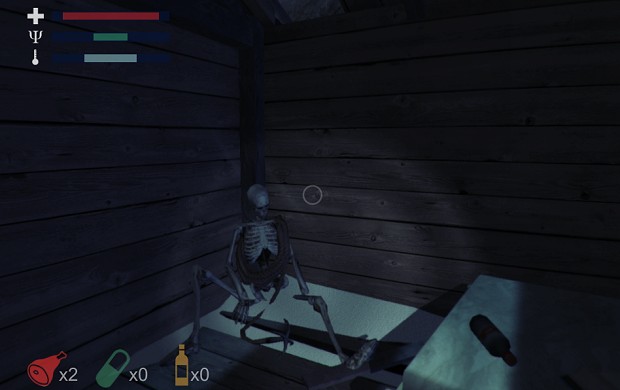 Ah, yes, a skeleton. In the cold.