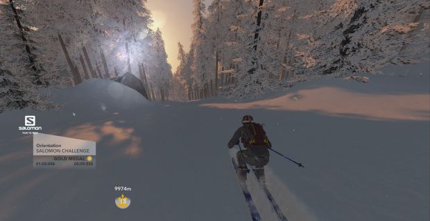 Steep skiing
