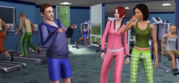 Here's some Sims. In a gym.