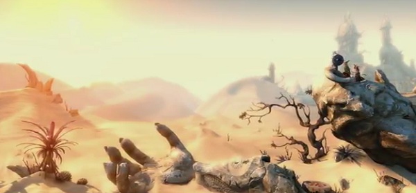 A still of a desert with a better sense of scale than entire games set in deserts