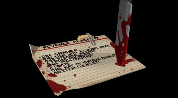 The blood splats also spell out "Tobor"